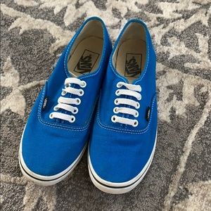 Women’s blue Van sneakers